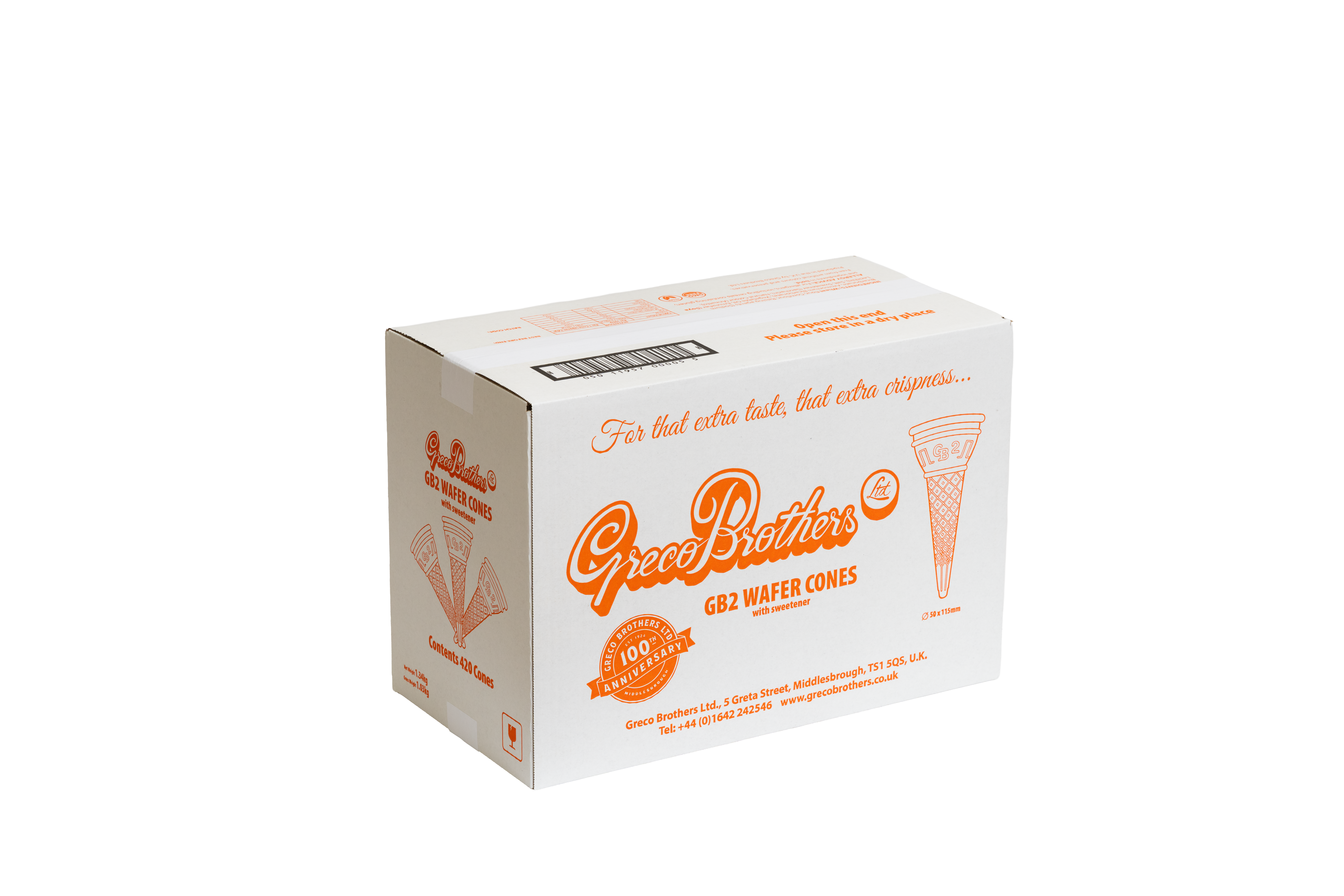 GB2 Wafer Cone  (50mm x 120mm)