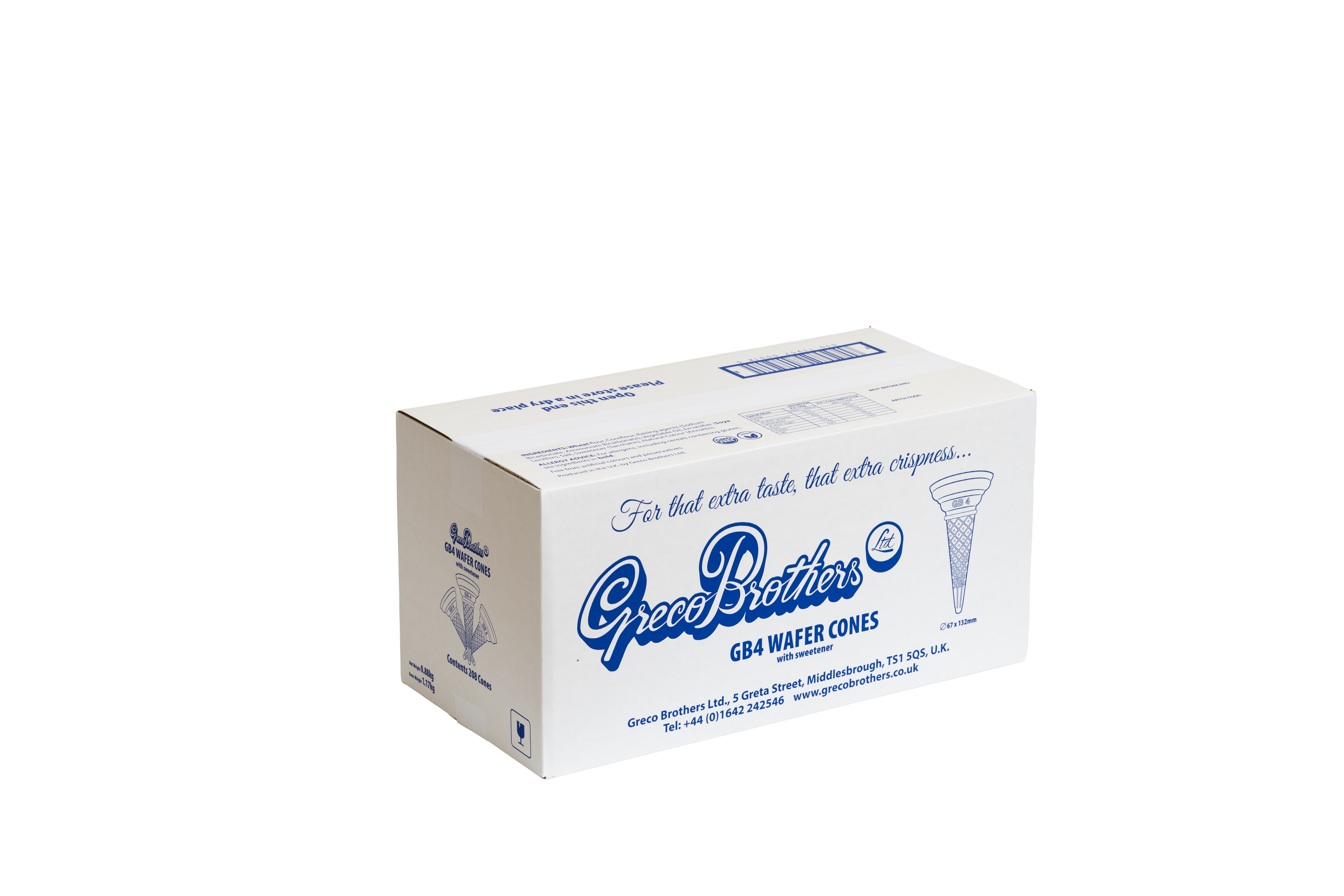 GB4 Wafer Cone (67mm x 132mm)