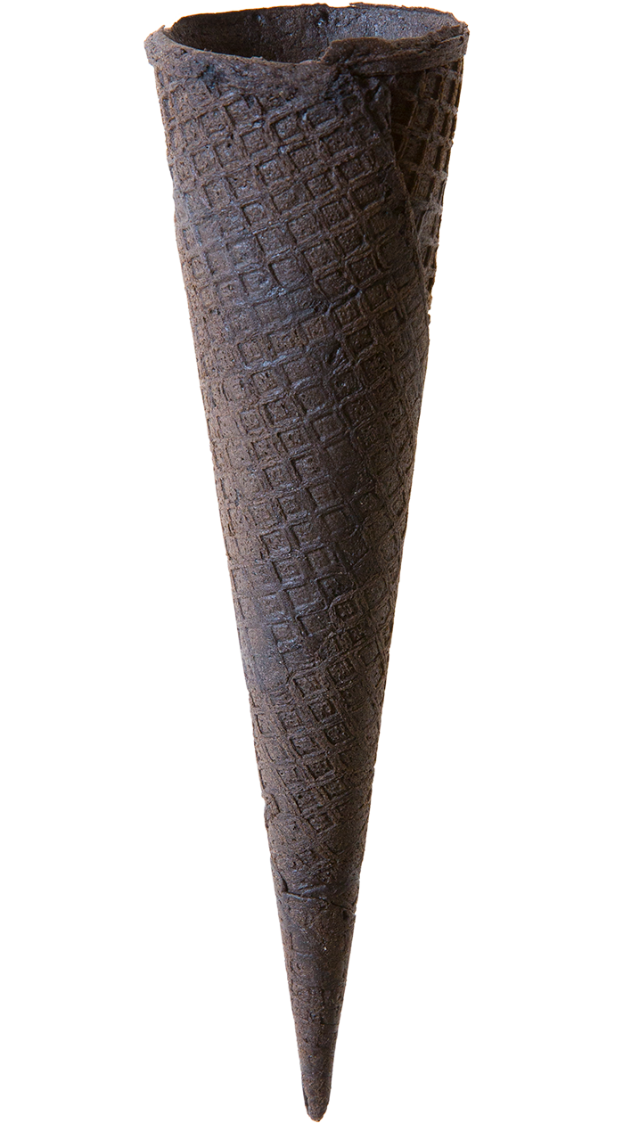 Tall Dark Cocoa Sugar Cone