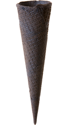 Tall Dark Cocoa Sugar Cone