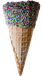Medium Rainbow Waffle Cone x 60