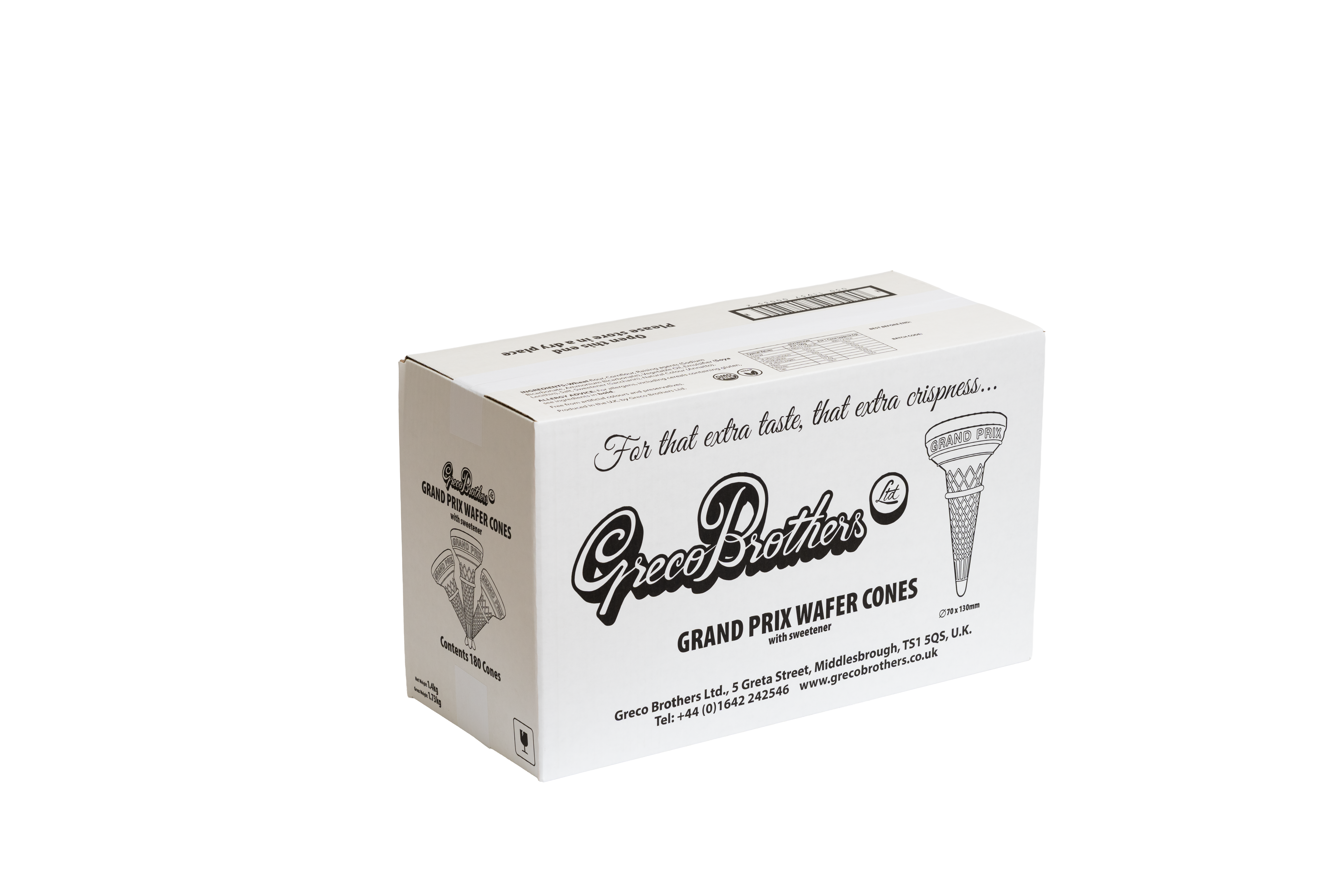 Grand Prix Wafer Cone (70mm x 130mm)