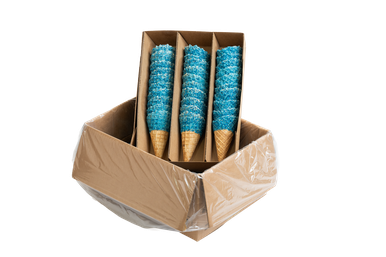 Medium Blue Sherbet Waffle Cone  (70mm x 150mm)
