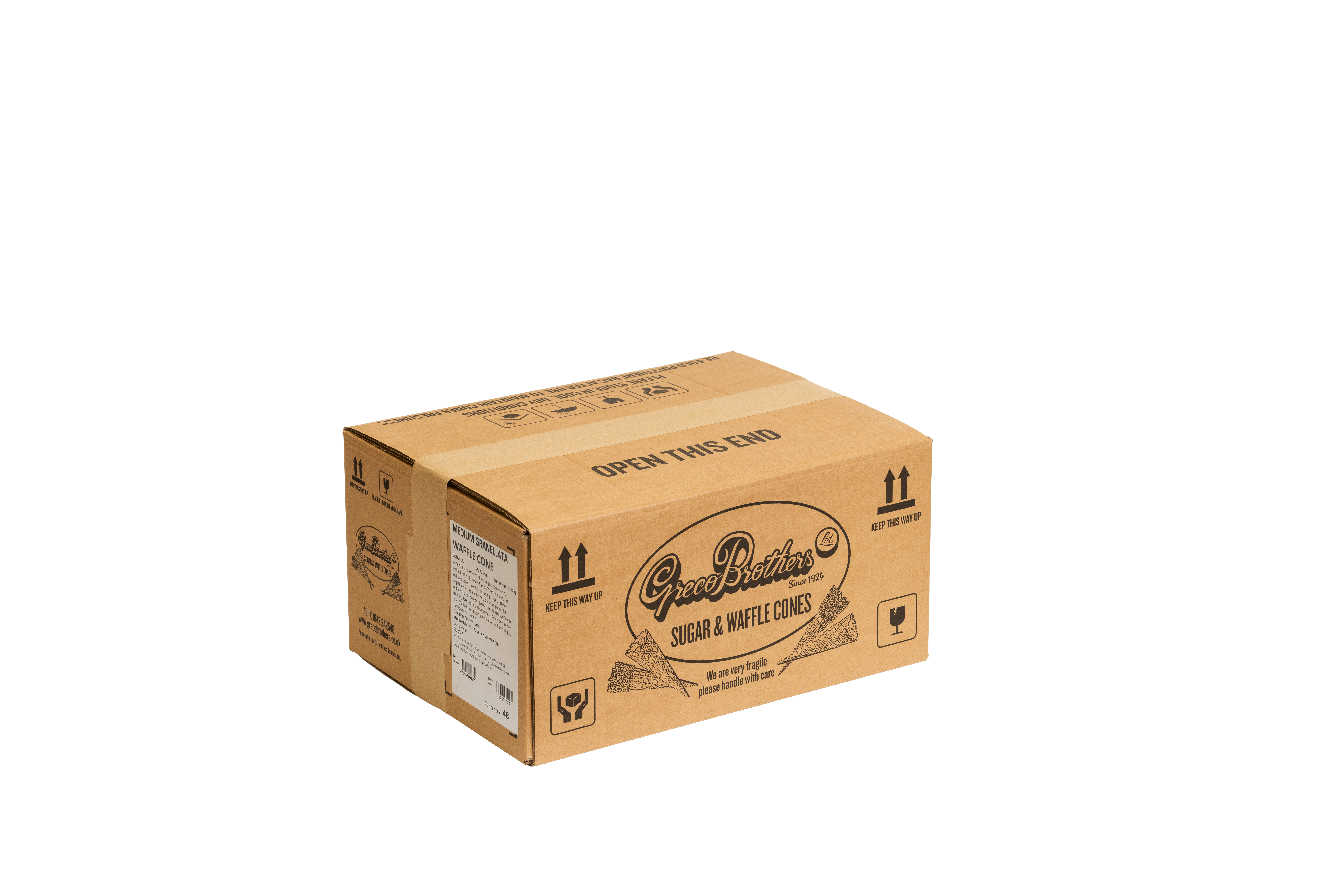 Medium Granellata Waffle Cone (73mm x 155mm)