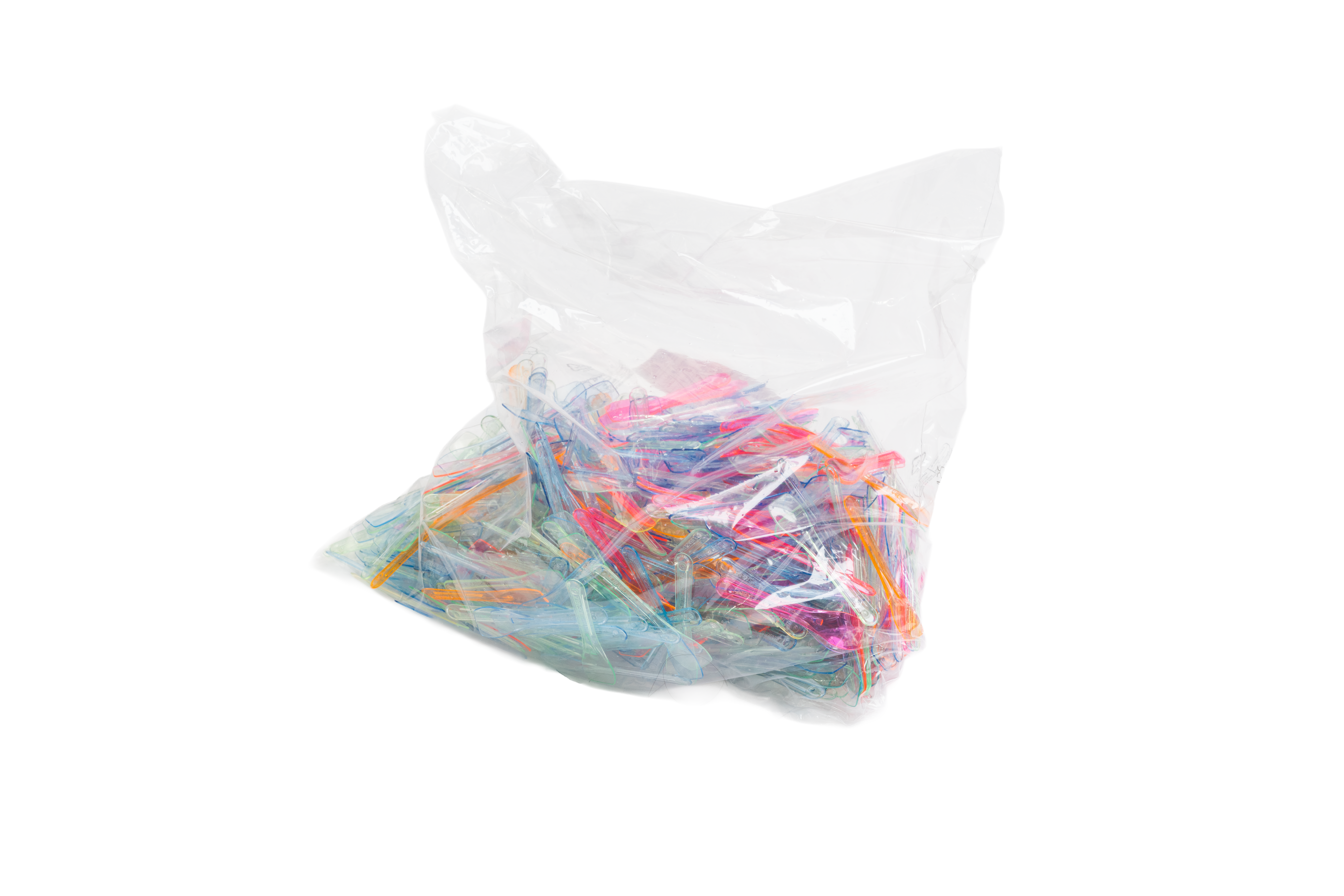 Reusable Multicolour Transparent Spoon 9.6cm (10 bags x 1kg)