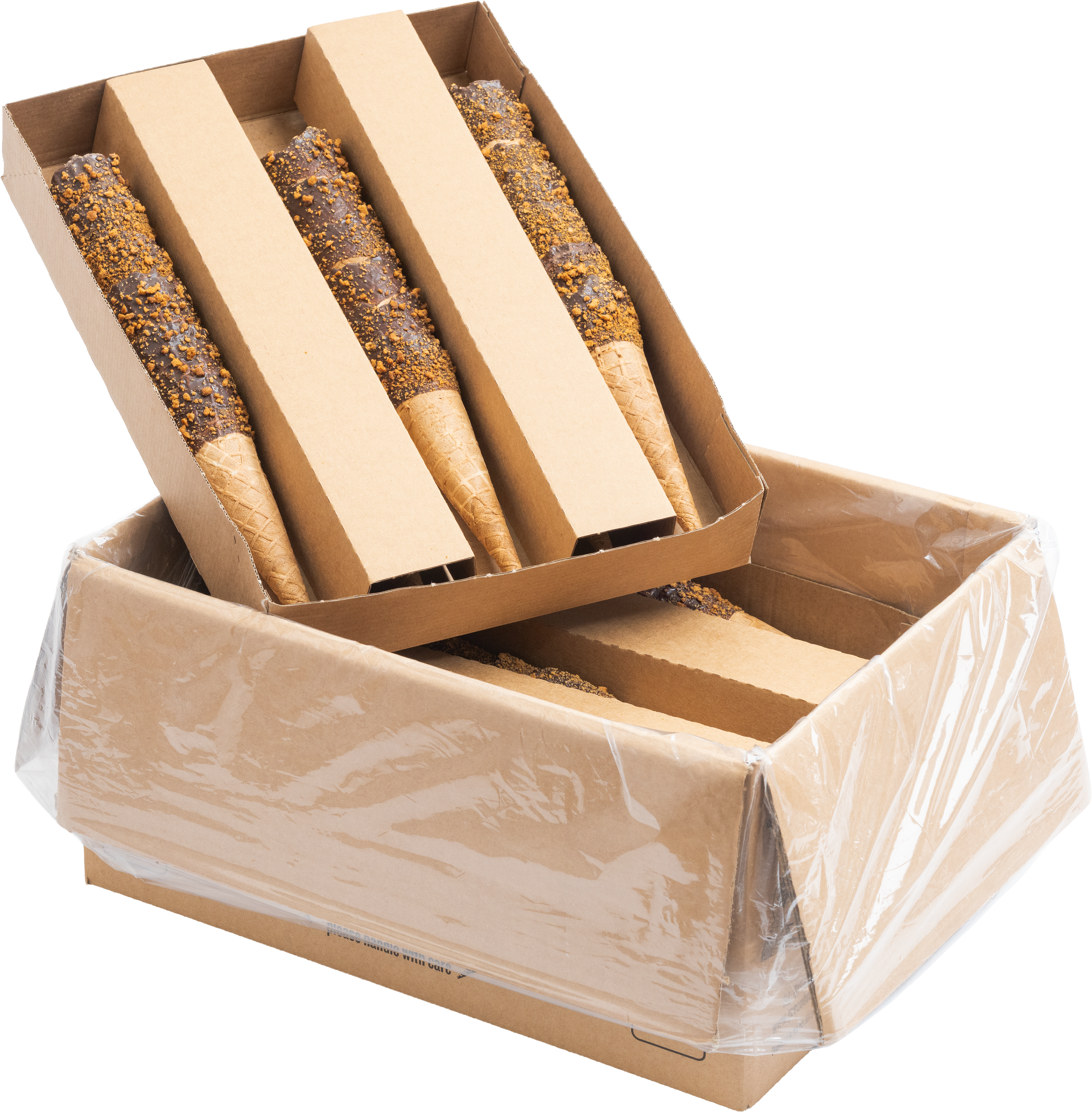 Tall Biscoff Waffle Cone (48mm x 177mm)