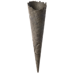 Tall Black Waffle Cone (48mm x 177mm)