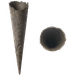 Tall Black Waffle Cone (48mm x 177mm)