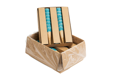 Tall Blue Sherbet Waffle Cone (50mm x 177mm)