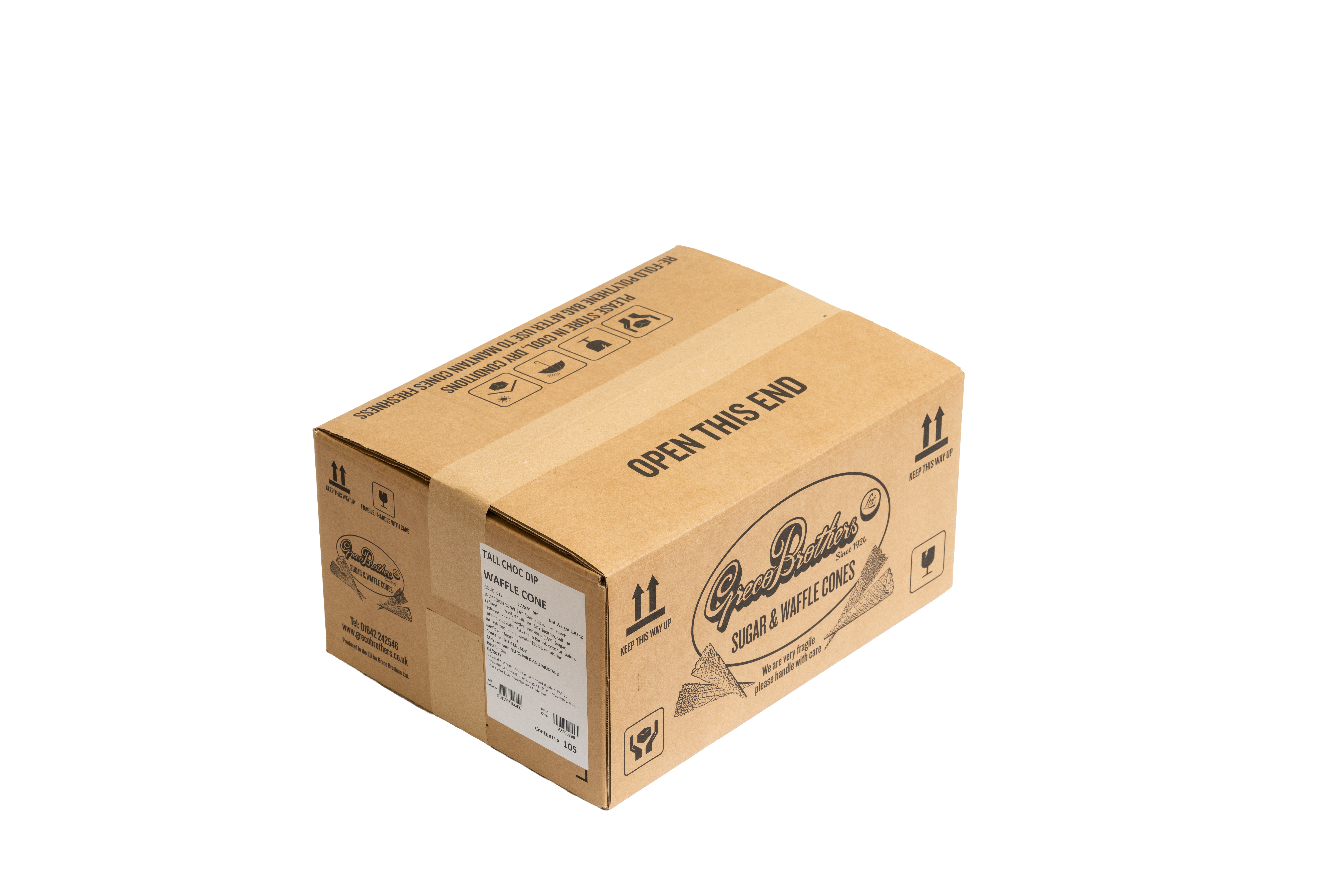 Tall Choc Dip Waffle Cone (50mm x 170mm)