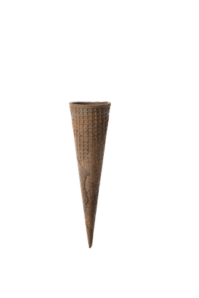 Tall Dark Cocoa Sugar Cone                                   (50mm x 178mm)