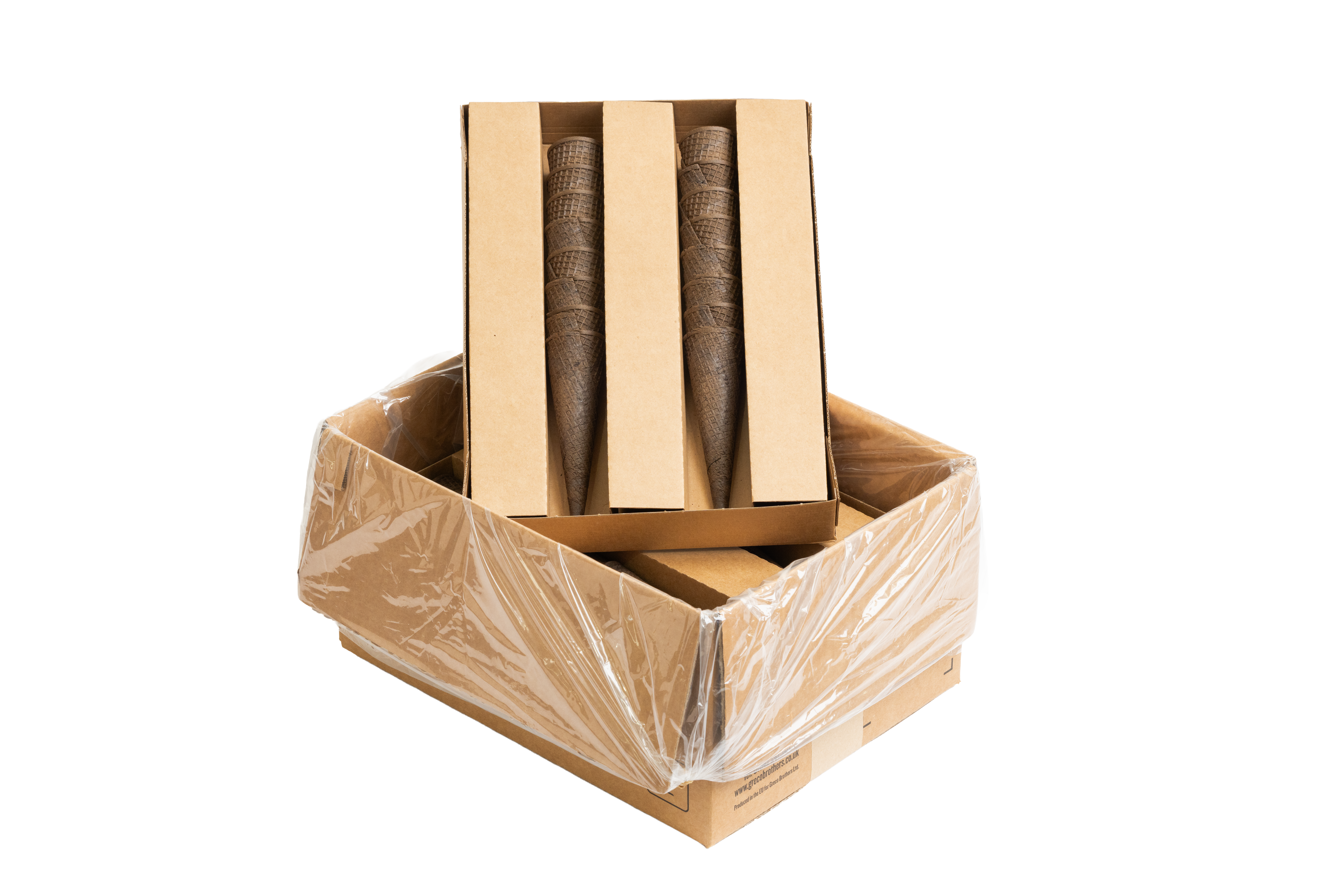 Tall Dark Cocoa Sugar Cone                                   (50mm x 178mm)