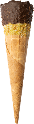 Tall Dubai Choc Waffle Cone (50mm x 178mm)