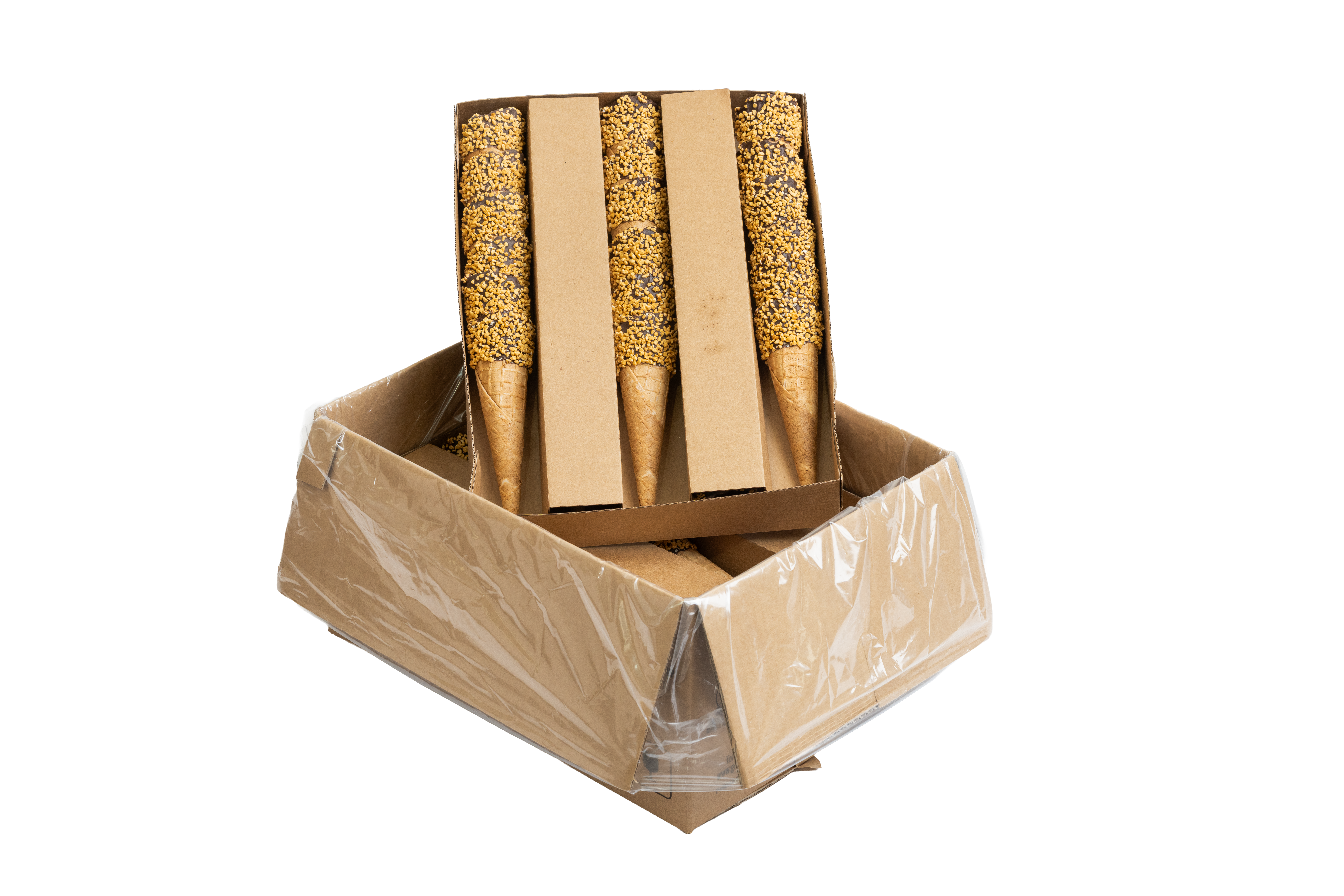 Tall Granellata Waffle Cone (52mm x 177mm)